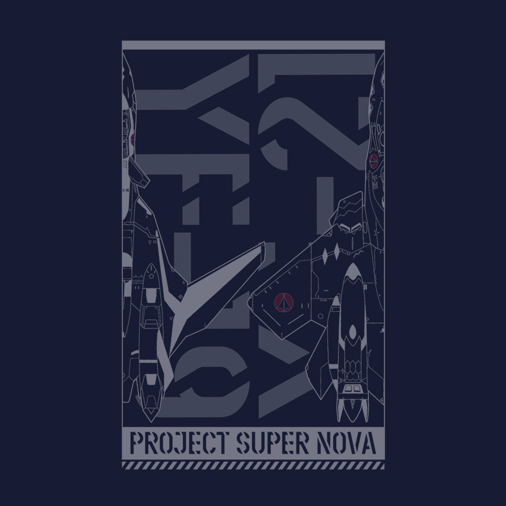 マクロスプラス YF-19/YF-21 Tシャツ/NAVY-S 画像 2 | AniSmile