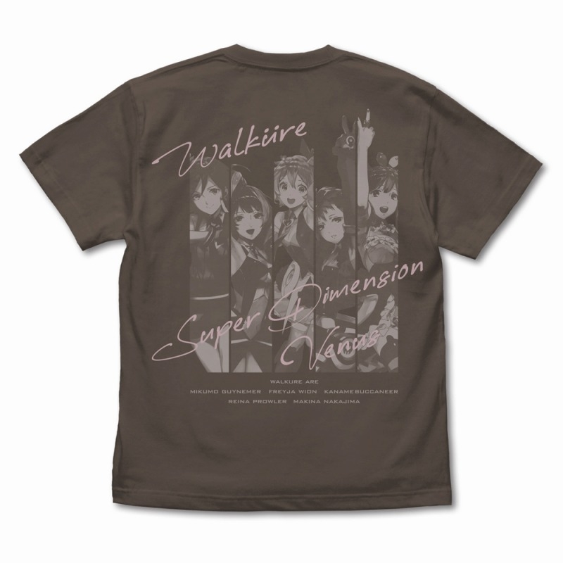 マクロスΔ We're ワルキューレ Tシャツ/CHARCOAL-M 画像 2 | AniSmile