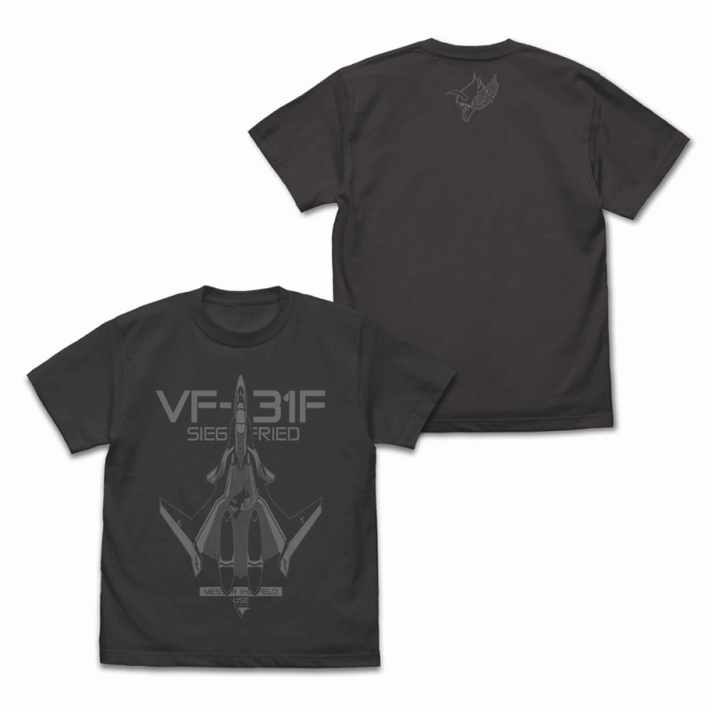 マクロスΔ VF-31F ジークフリード Tシャツ/SUMI-L - 公式商品画像 | AniSmile