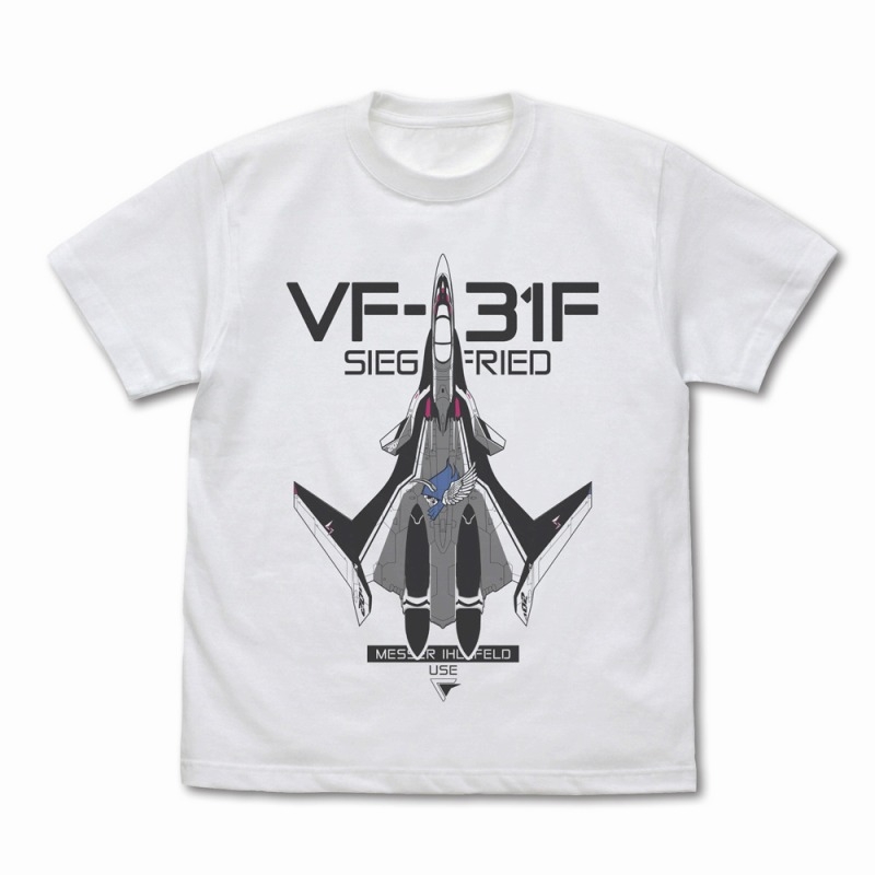 マクロスΔ VF-31F ジークフリード Tシャツ/WHITE-M 画像 2 | AniSmile