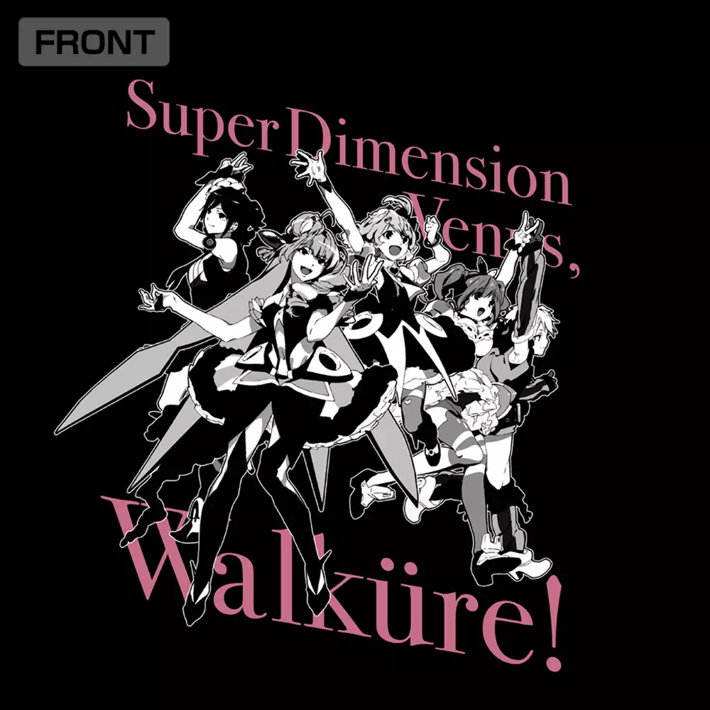 マクロスΔ ワルキューレ Tシャツ/BLACK-XL 画像 3 | AniSmile