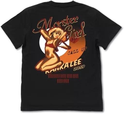 マクロスFrontier ノーズアートランカ Tシャツ/BLACK-L - 公式商品画像 | AniSmile