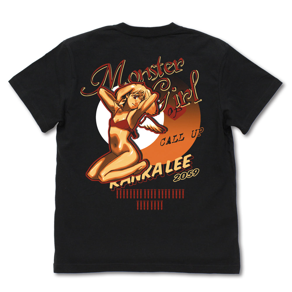 マクロスFrontier ノーズアートランカ Tシャツ/BLACK-S 画像 3 | AniSmile