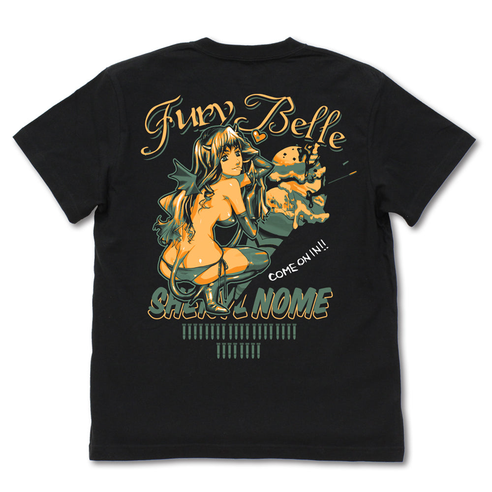 マクロスFrontier ノーズアートシェリル Tシャツ/BLACK-S 画像 2 | AniSmile