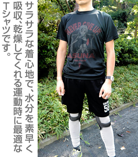 ソードアート・オンライン 閃光のアスナ ドライTシャツ/BLACK-M 画像 3 | AniSmile