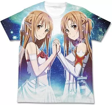 ソードアート・オンライン アスナ&アスナ フルグラフィックTシャツ/WHITE-M - 公式商品画像 | AniSmile