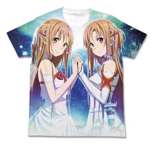 ソードアート・オンライン アスナ&アスナ フルグラフィックTシャツ/WHITE-S - 公式商品画像 | AniSmile