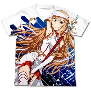 ソードアート・オンライン SAOアスナフルグラフィックTシャツ/WHITE-XL - 公式商品画像 | AniSmile