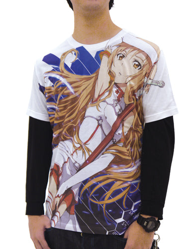 ソードアート・オンライン SAOアスナフルグラフィックTシャツ/WHITE-S 画像 2 | AniSmile