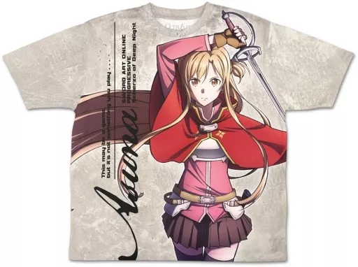 SAO冥き夕闇のスケルツォ アスナ 両面フルグラフィックTシャツ SAO第5層Ver./L - official product image | AniSmile