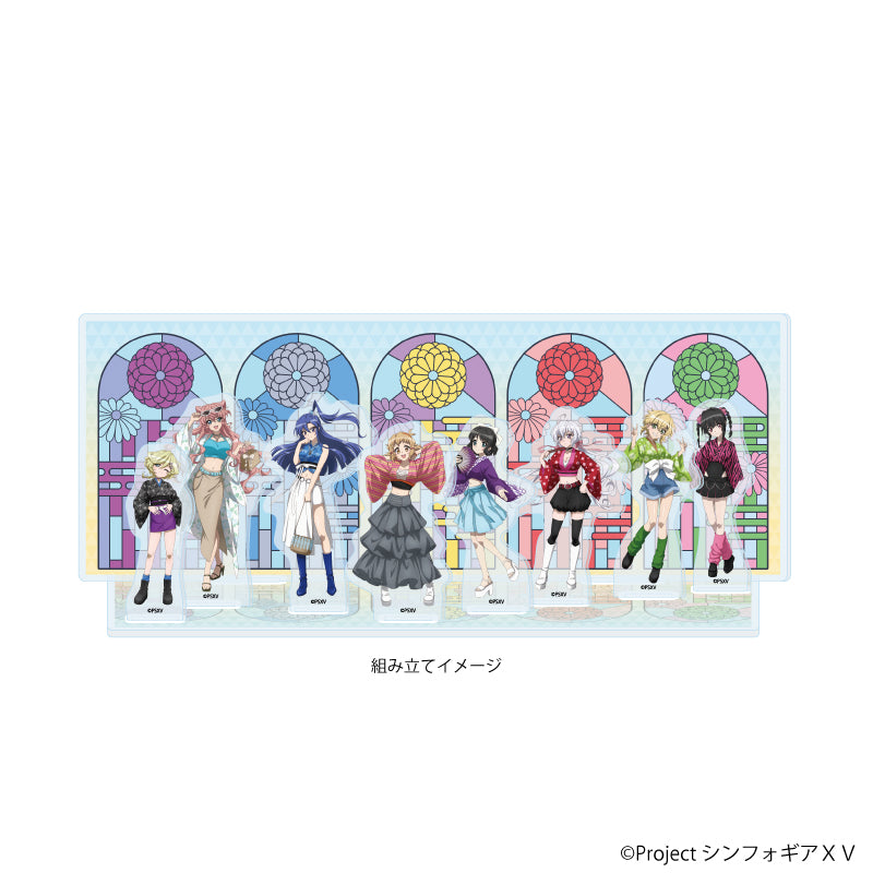 アクリルジオラマ「戦姫絶唱シンフォギアXV」02/集合デザイン 着物×Y2KVer.(描き下ろしイラスト) Image 2 | AniSmile