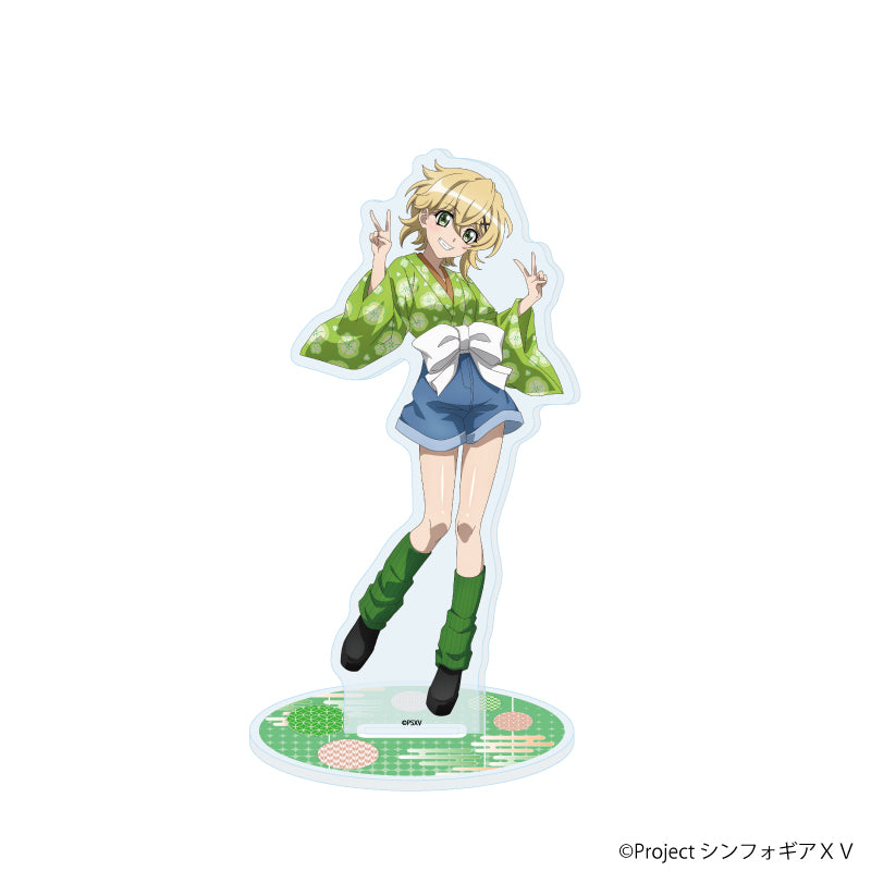 アクリルスタンド「戦姫絶唱シンフォギアXV」76/暁切歌 着物×Y2KVer.(描き下ろしイラスト) - official product image | AniSmile