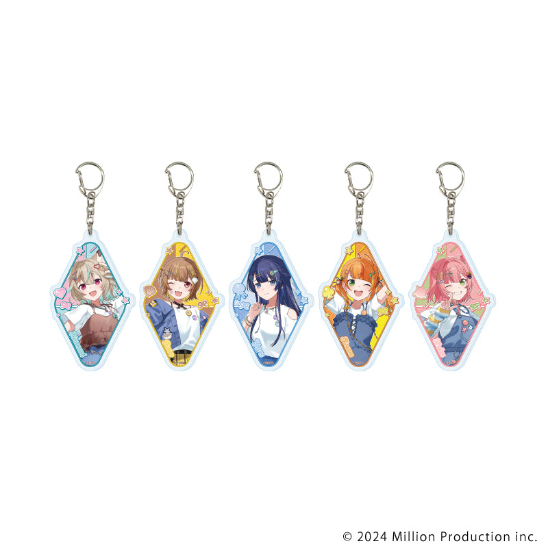 アクリルキーホルダー「Million Production」03/ブラインド(全5種) お揃いTシャツver.(描き起こしイラスト) - 公式商品画像 | AniSmile