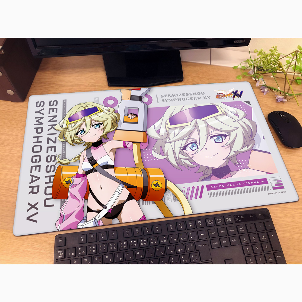 [戦姫絶唱シンフォギアXV]描き下ろしラバーマット(キャロル/サイバーミリタリー) Image 2 | AniSmile