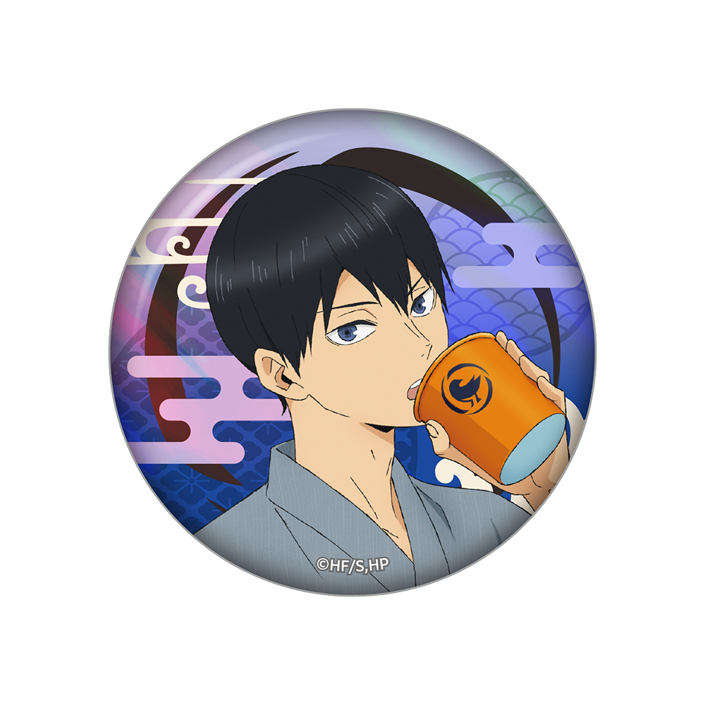 ハイキュー!! オーロラビッグ缶バッジ 影山飛雄 甚平Ver. - 公式商品画像 | AniSmile