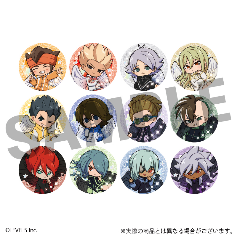 イナズマイレブン 英雄たちのヴィクトリーロード トレーディングミニキャラ缶バッジ天使&悪魔ver. 全12種 - 公式商品画像 | AniSmile