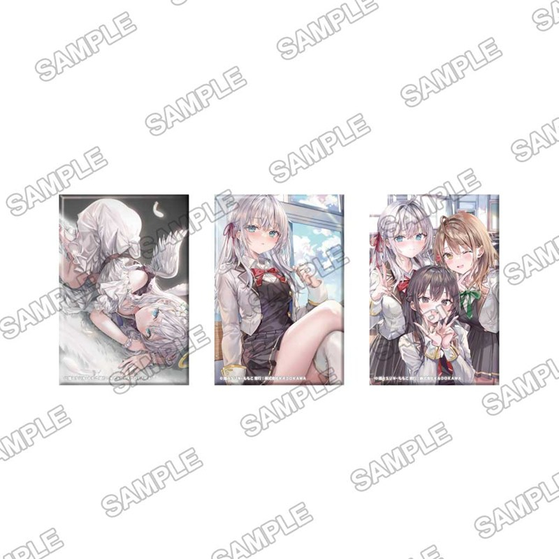 『時々ボソッとロシア語でデレる隣のアーリャさん』~memorial photo~ スクエア缶バッジ3個セット - AniSmile