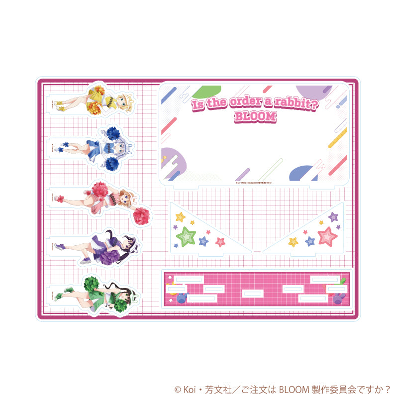 アクリルジオラマ「ご注文はうさぎですか?BLOOM」01/チアリーダーver.(描き下ろしイラスト) - 公式商品画像 | AniSmile