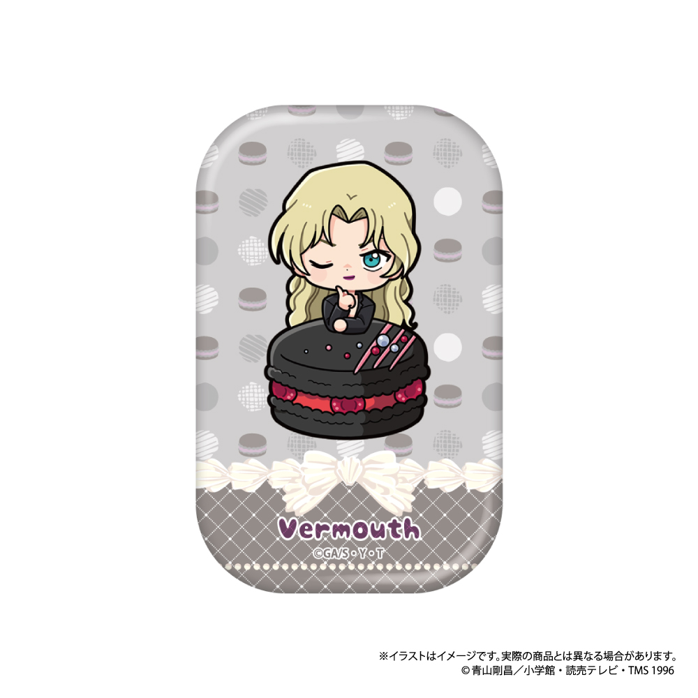 名探偵コナン 長方形型缶バッジ ベルモットSD(マカロンvol.2) Image 2 | AniSmile