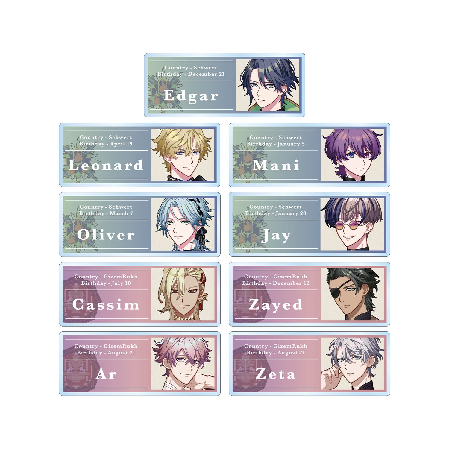 廻らぬ星のステラリウム トレーディングアクリルネームプレート ver.A(単位/単品) - 公式商品画像 | AniSmile