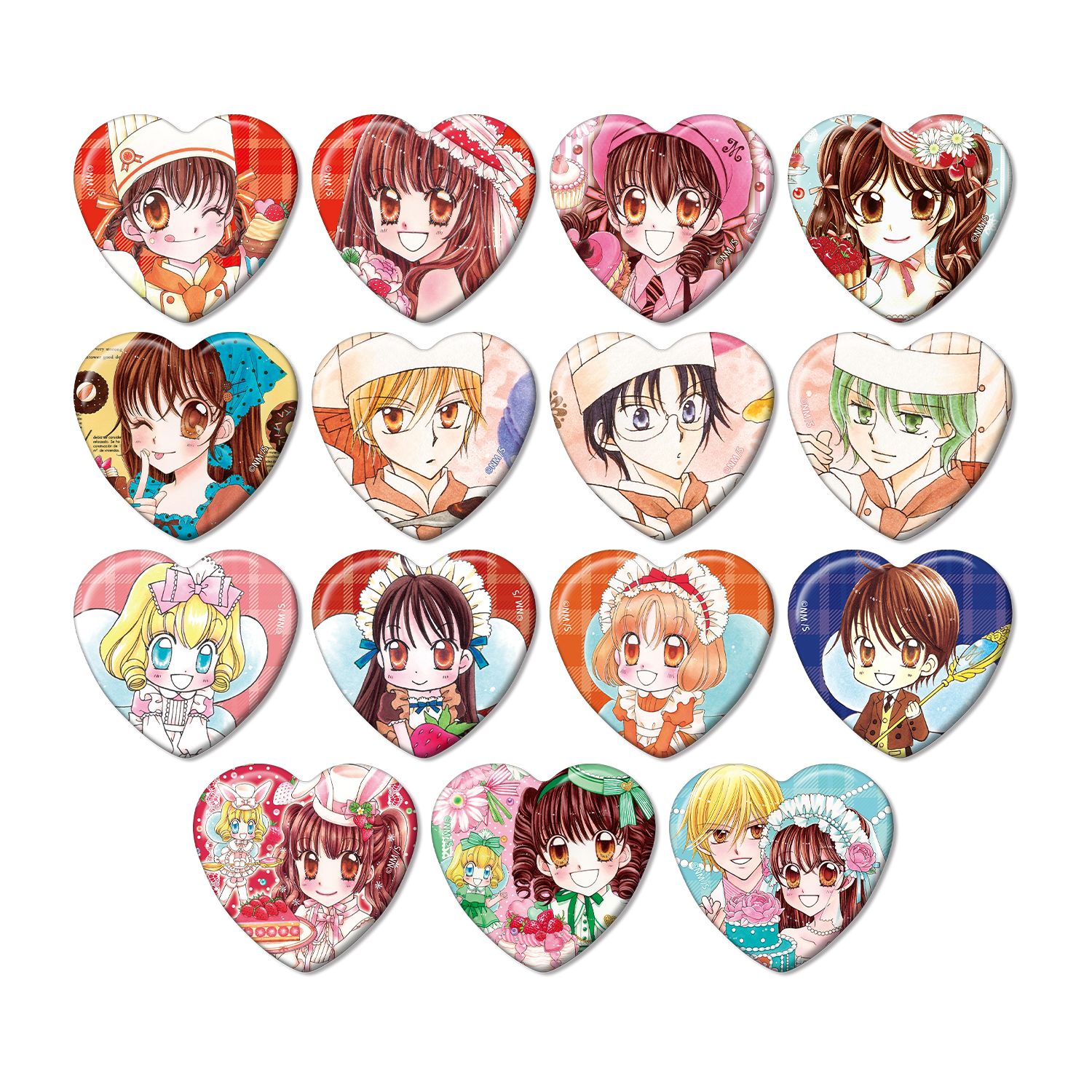 夢色パティシエール トレーディングハート型缶バッジ vol.2(単位/単品) - 公式商品画像 | AniSmile