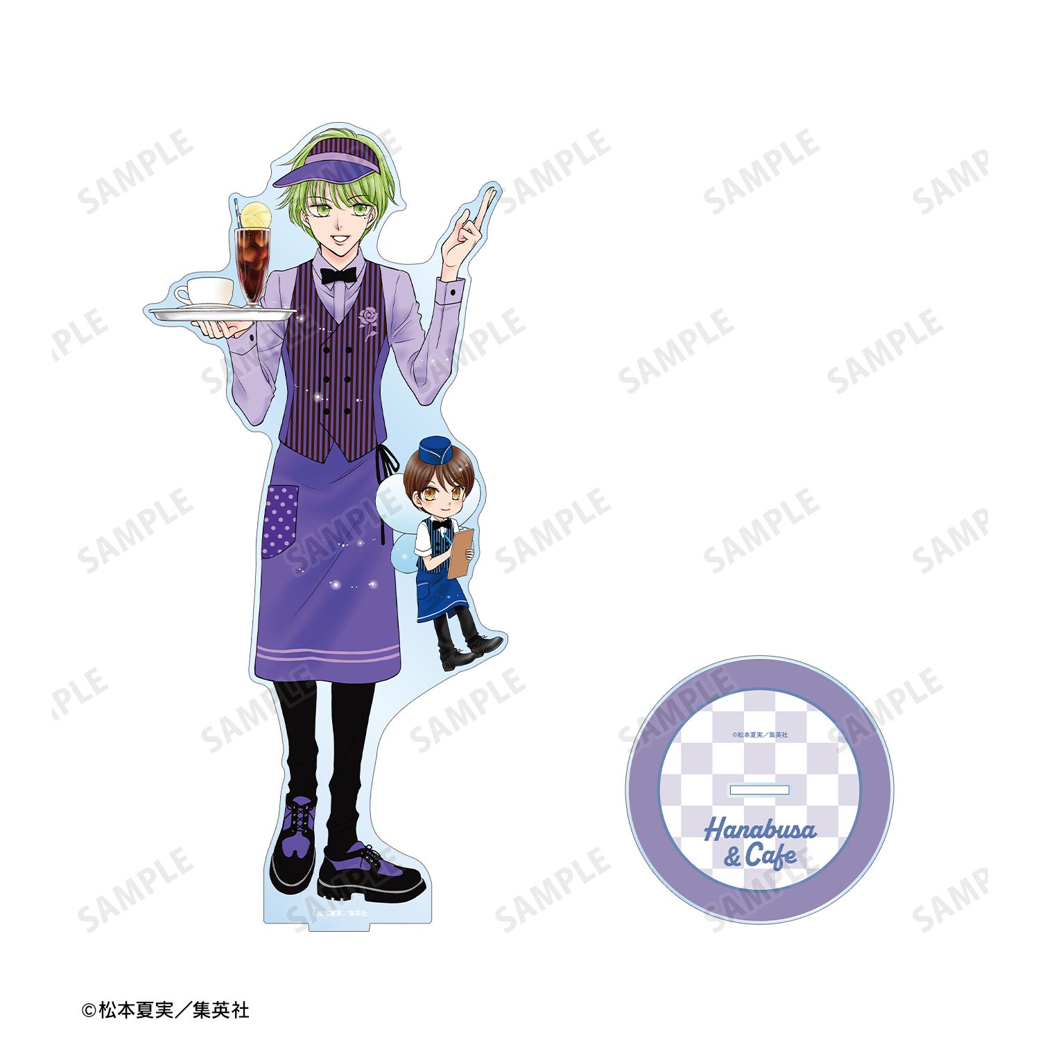 夢色パティシエール 松本夏実先生 描き下ろし 花房五月&カフェ ダイナーver. 特大アクリルスタンド 画像 3 | AniSmile
