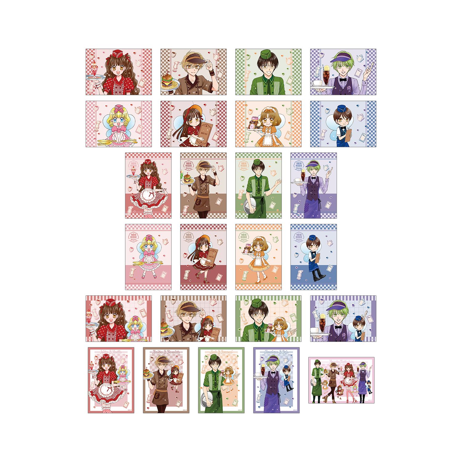 夢色パティシエール 松本夏実先生 描き下ろし ダイナーver. トレーディングブロマイド(単位/単品) - 公式商品画像 | AniSmile