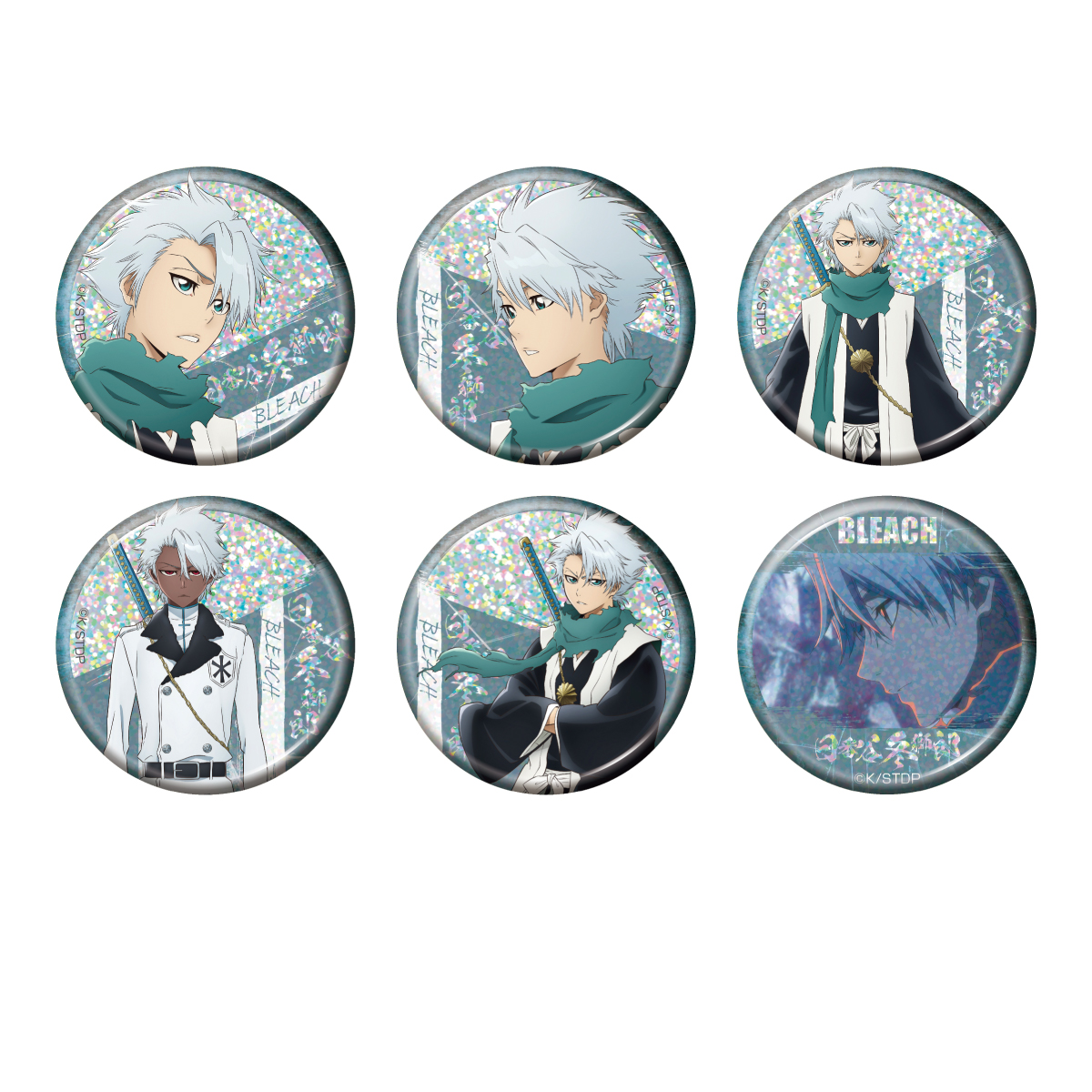 BLEACH 千年血戦篇 トレーディング ホログラム缶バッジ 日番谷冬獅郎 - 公式商品画像 | AniSmile