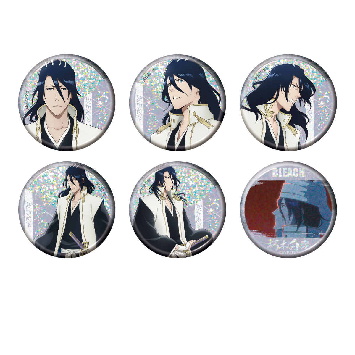 BLEACH 千年血戦篇 トレーディング ホログラム缶バッジ 朽木白哉 - 公式商品画像 | AniSmile