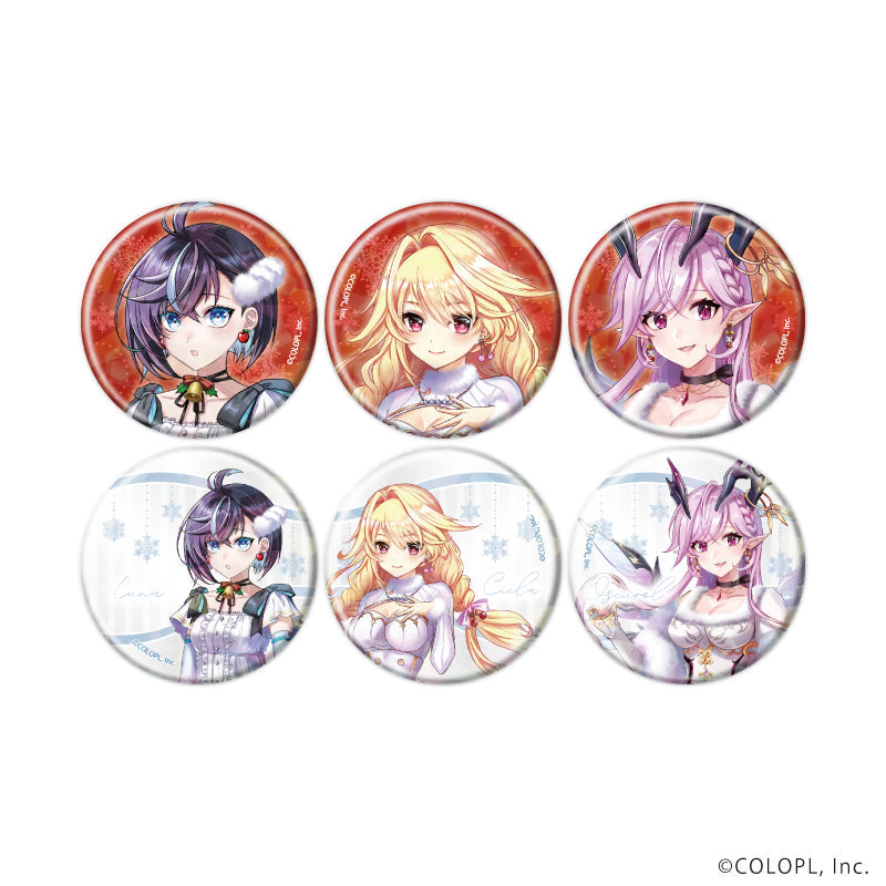 ホログラム缶バッジ(57mm)「白猫プロジェクト」03/クリスマスver. ブラインド(全6種)(描き下ろしイラスト) - 公式商品画像 | AniSmile