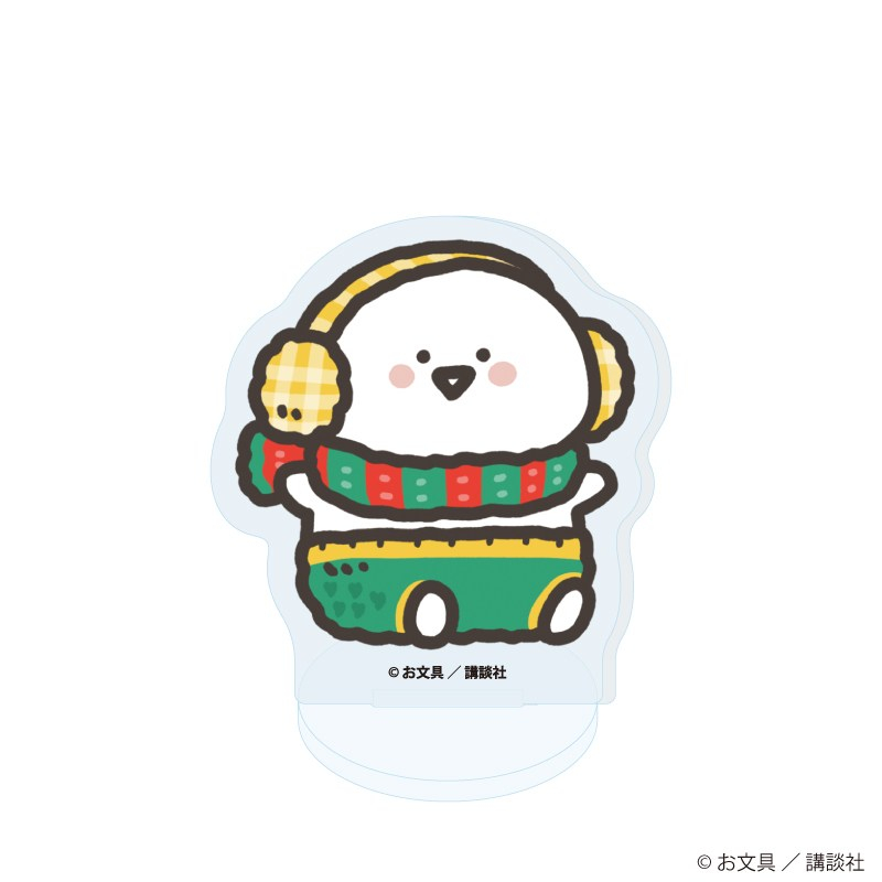 アクリルぷちスタンド「お文具といっしょ」28/クリスマスニットver. ブラインド(全6種)(描き下ろしイラスト) 画像 2 | AniSmile
