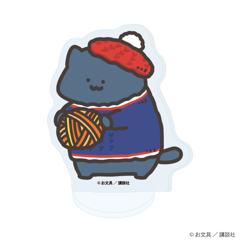 アクリルぷちスタンド「お文具といっしょ」28/クリスマスニットver. ブラインド(全6種)(描き下ろしイラスト) 画像 5 | AniSmile