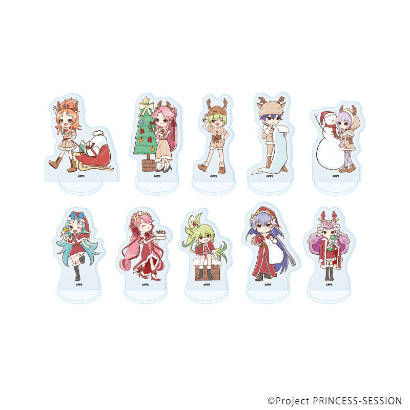 アクリルぷちスタンド「TVアニメ『プリンセッション・オーケストラ』」02/ブラインド(全10種) クリスマスVer.(グラフアートイラスト) - 公式商品画像 | AniSmile