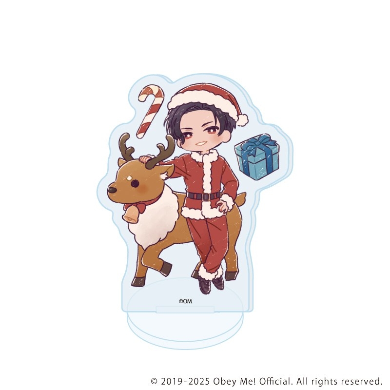 アクリルぷちスタンド「Obey Me! Nightbringer」20/クリスマスver.ブラインド(全7種)(レトロアートイラスト) 画像 2 | AniSmile