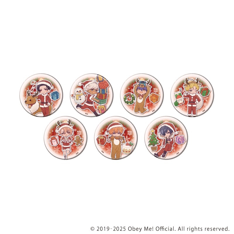 缶バッジ「Obey Me! Nightbringer」29/クリスマスver.ブラインド(全7種)(レトロアートイラスト) - 公式商品画像 | AniSmile