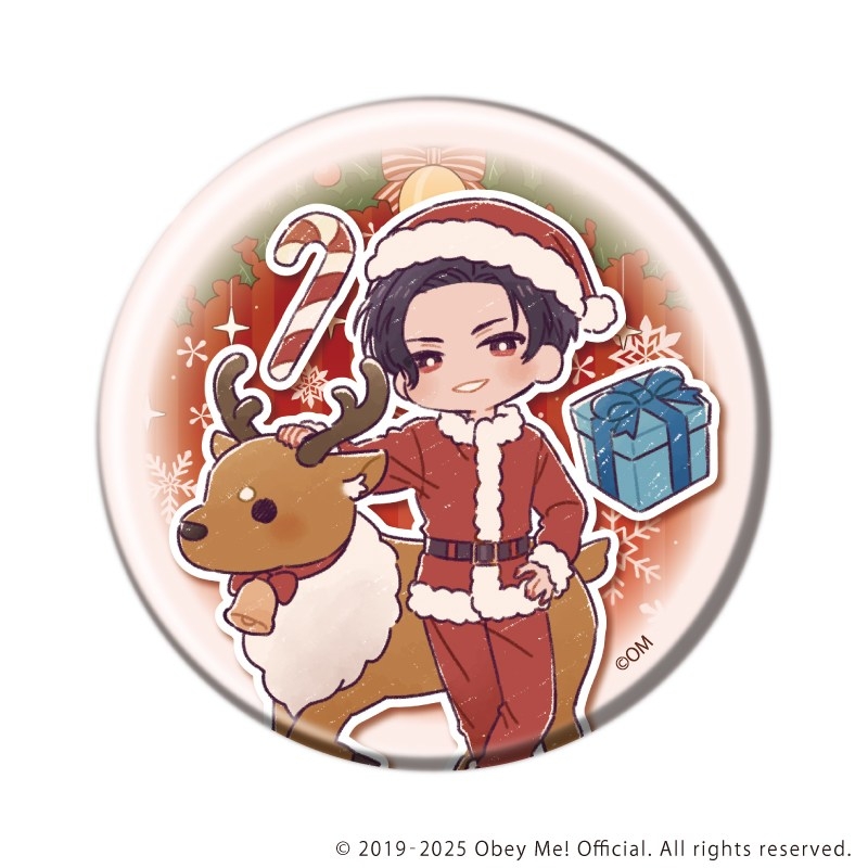 缶バッジ「Obey Me! Nightbringer」29/クリスマスver.ブラインド(全7種)(レトロアートイラスト) 画像 2 | AniSmile