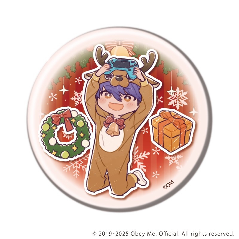 缶バッジ「Obey Me! Nightbringer」29/クリスマスver.ブラインド(全7種)(レトロアートイラスト) 画像 4 | AniSmile