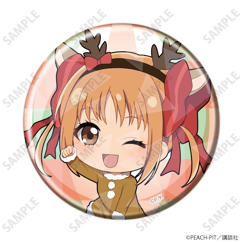 ホログラム缶バッジ(57mm)「しゅごキャラ!」10/クリスマスver. ブラインド(全9種)(ミニキャライラスト) 画像 4 | AniSmile