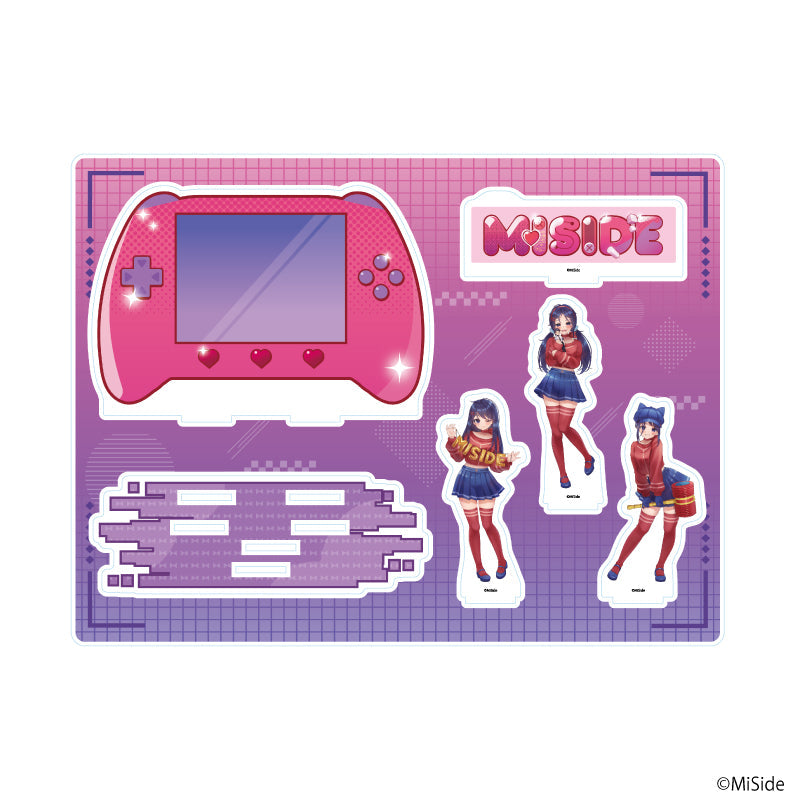 アクリルジオラマプレート「MiSide : ミサイド」01/集合デザイン(描き起こしイラスト) - AniSmile