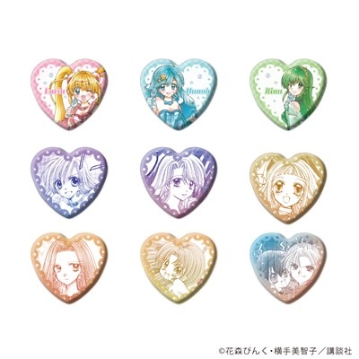 ハート型缶バッジ「マーメイドメロディーぴちぴちピッチ」02/アイドル衣装ver. ブラインド(全9種)(公式&描き下ろしイラスト) - 公式商品画像 | AniSmile