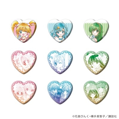 ハート型缶バッジ「マーメイドメロディーぴちぴちピッチ」01/アイドル衣装ver. ブラインド(全9種)(公式&描き下ろしイラスト) - 公式商品画像 | AniSmile