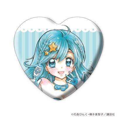 ハート型缶バッジ「マーメイドメロディーぴちぴちピッチ」01/アイドル衣装ver. ブラインド(全9種)(公式&描き下ろしイラスト) 画像 3 | AniSmile