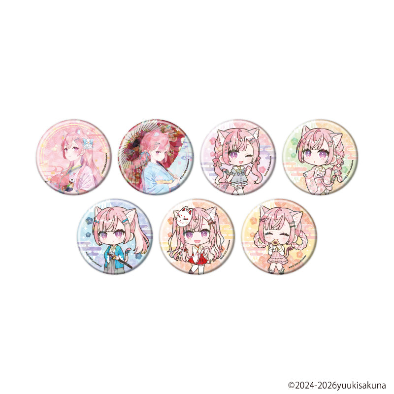 ホログラム缶バッジ(57mm)「結城さくな」01/ブラインド(全7種)(描き下ろし&ミニキャライラスト) - 公式商品画像 | AniSmile