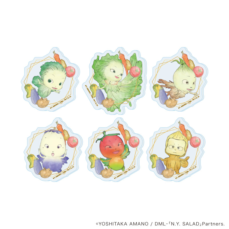 アクリルプレートバッジ「やさいのようせい N.Y.SALAD」01/ブラインド(全6種)(公式イラスト) - 公式商品画像 | AniSmile