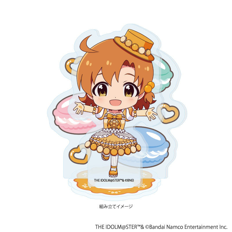 アクリルスタンドプレート「アイドルマスター ミリオンライブ!」51/矢吹 可奈 マカロンドレスver.(ミニキャライラスト) 画像 2 | AniSmile