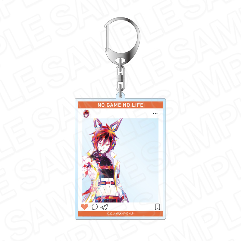 ノーゲーム・ノーライフ SNS風アクリルキーホルダー PALE TONE series 空 サイバーバニー ver. - 公式商品画像 | AniSmile