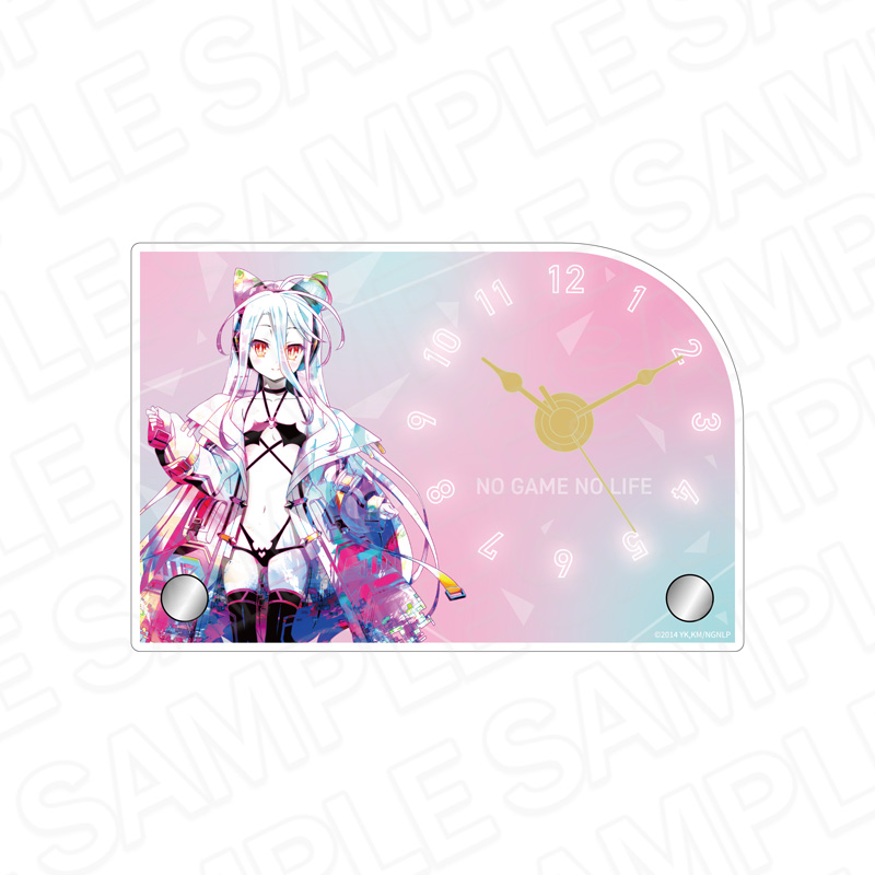 ノーゲーム・ノーライフ ミニアクリルクロック PALE TONE series 白 サイバーバニー ver. - 公式商品画像 | AniSmile