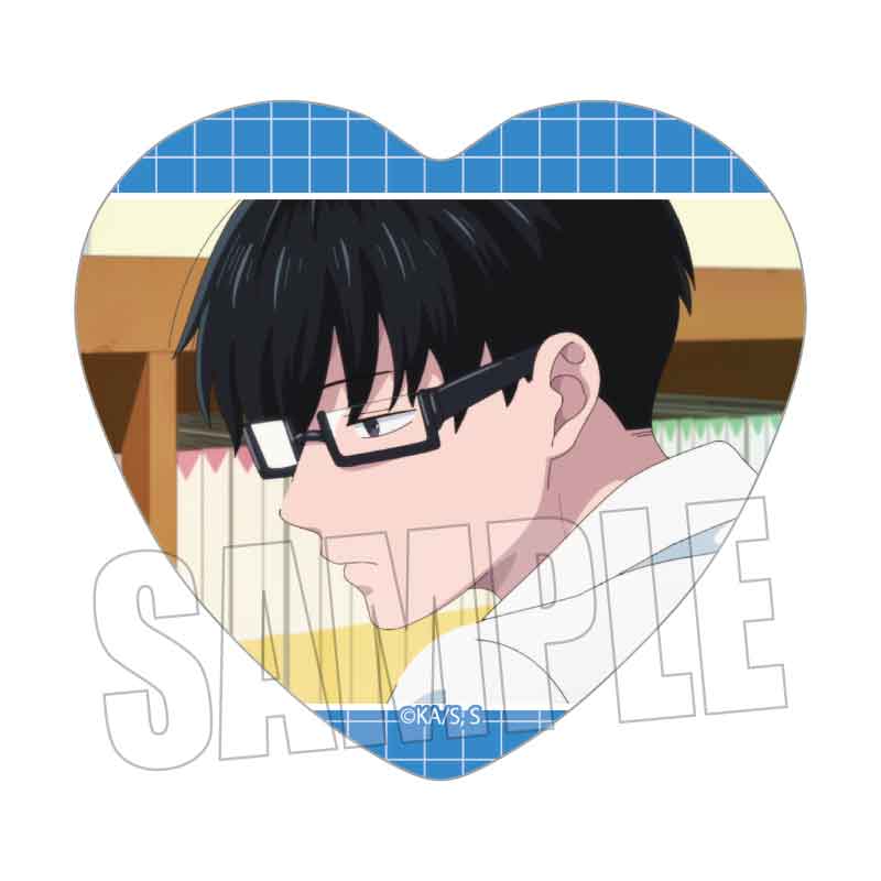 メモリーズハート缶バッジ TVアニメ『正反対な君と僕』/谷 - 公式商品画像 | AniSmile