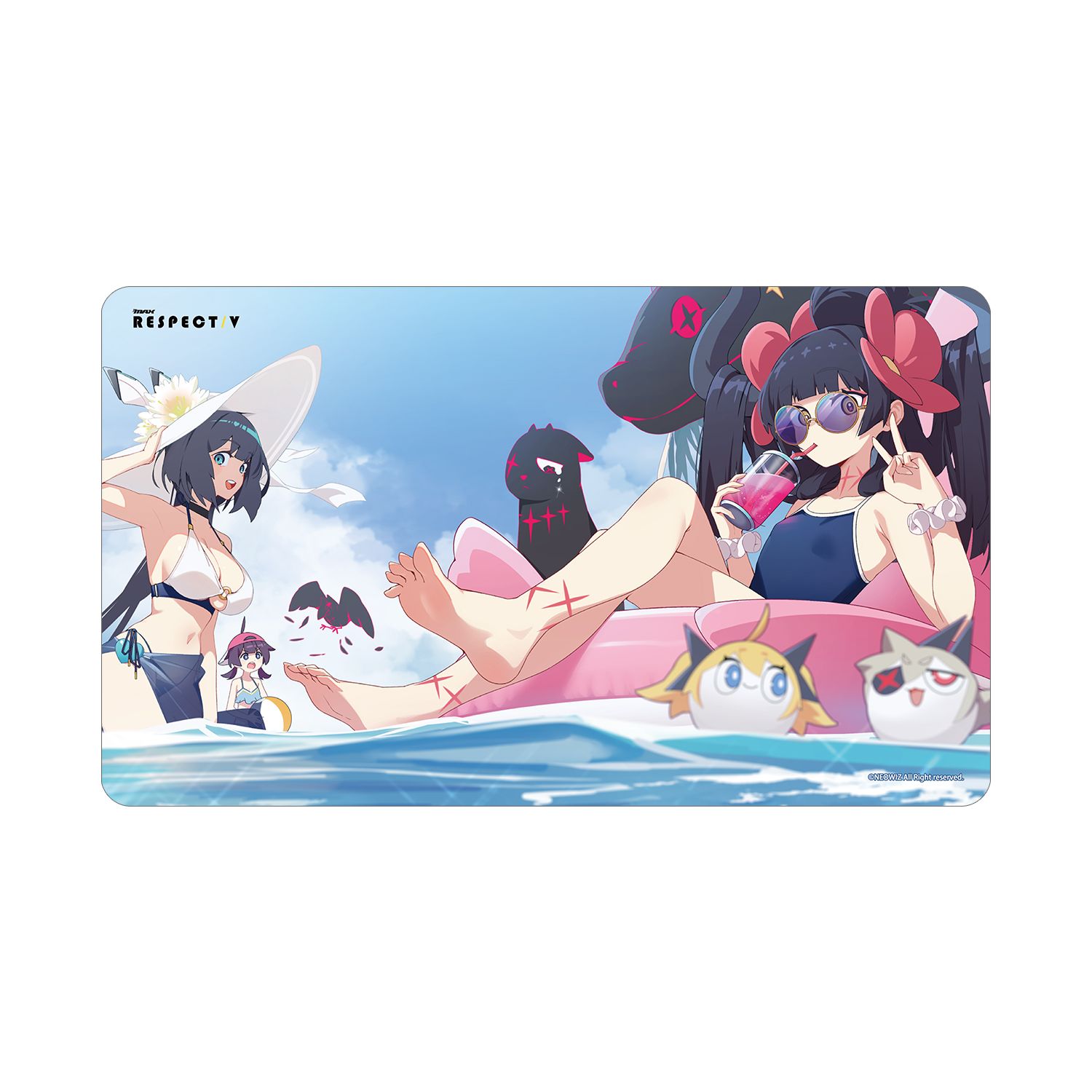 DJMAX RESPECT V プレイ&レナ&ダイン マルチデスクマット - 公式商品画像 | AniSmile