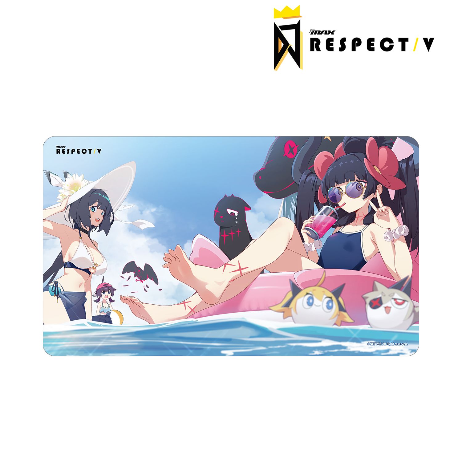 DJMAX RESPECT V プレイ&レナ&ダイン マルチデスクマット 画像 2 | AniSmile